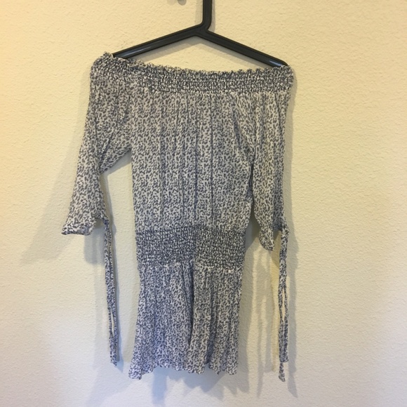 Honey Punch blue floral drop waist dress - Picture 4 of 5